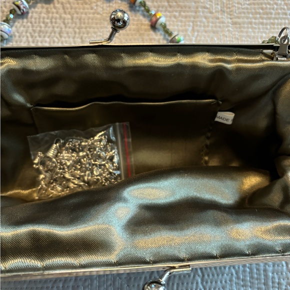 Vintage Beaded Evening Ladies Purse With Beaded Handle- Great Condition - Picture 8 of 8